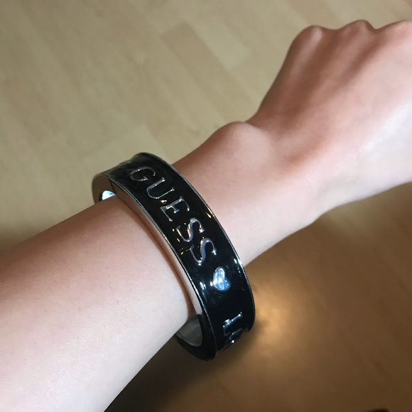 Guess Love Black & Silver Bracelet - Picture 3 of 3